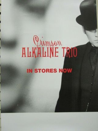 Alkaline Trio 2005 Crimson 2 Sided Promotional Poster Flawless Old Stock