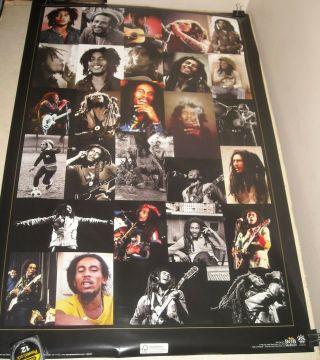 Rolled 2010 Scorpio Posters 1592r Bob Marley Collage 24 X 36 Poster Photos