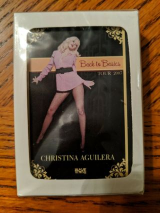 Christina Aguilera Playing Cards/ Back To Basics Tour 2007 Deck Of Cards.