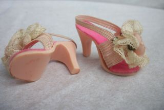 Vintage Madame Alexander Cissy Pink Lace Shoes