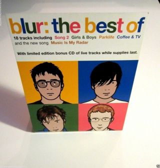 Blur The Best Of 2000 Promo Record Store Stand Up Display Poster Counter Bin