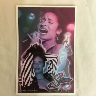 Selena Quintanilla Official 1999 Q - Productions Sticker Tejano Artist Live Stripe