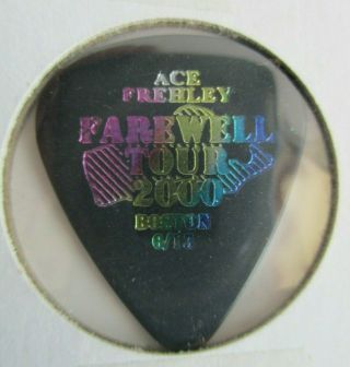 Authentic Ace Frehley 2000 Farewell Tour Boston Guitar Pick Former Kiss Legend