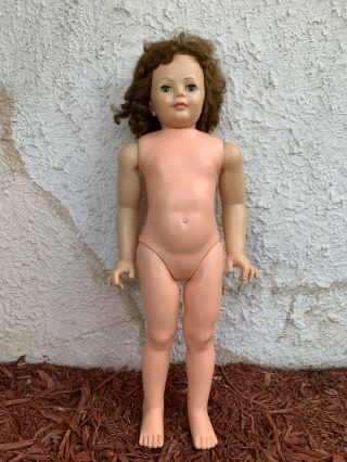 Vintage 35 " Ideal Patti Playpal " Baby Face " Doll Needs Repair/tlc