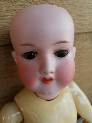Antique German 20 " Armand Marseille Bisque Head Doll Compo Body Lashes