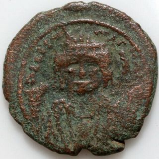 Byzantine Coin Ae Half Follis Tiberius Ii Constantine Antioch - 578 - 582 Ad Year 7