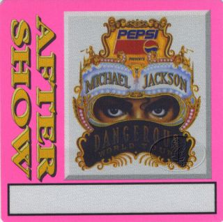 Michael Jackson 1992 Dangerous Backstage Pass Aso Pink