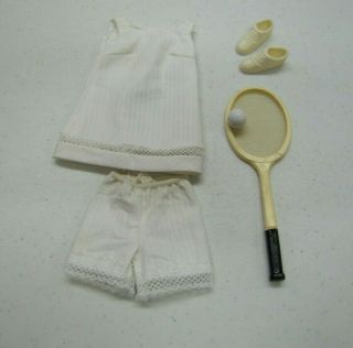 Vintage Barbie Doll 1965 Francie & Casey " Tennis Tunic " 1221 Complete Outfit