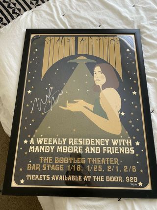 Autographed Mandy Moore Silver Landings Concert Poster (Hand Numbered/Signed) 2