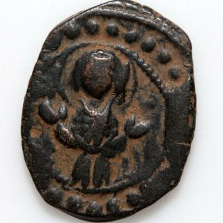 Byzantine Coin Ae Follis Alexius I Class K,  1081 - 1118,  Constantinople