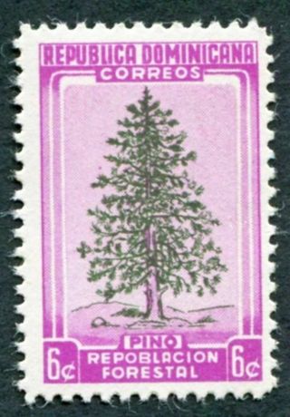 Dominican Republic 1956 6c Sg665 Mh Fg Re - Afforestation W8