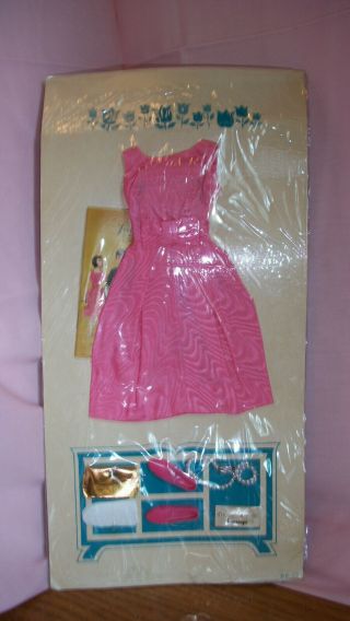 Vintage Judy Littlechap Party Dress Outfit Never Removed From Card With Cello