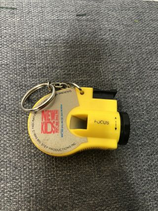Vintage 80s Kids On The Block Camera View Finder Photo Key Chain