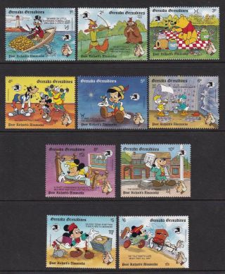 Grenada Grenadines Stamps - Disney Thematic Sc 1098 - 1107 Mnh