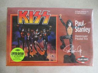 Kiss Rock Band Paul Stanley Destroyer Model Kit 5055 1998 Polar Lights Mib