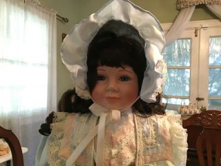 Rare Porcelain Doll “Charlene “ by William Tung 20” 782/1000 3