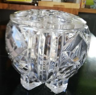 Art Deco Bagley Clear Pressed Glass Posy Bowl – Pattern 3103.