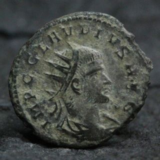 Roman Imperial Claudius Ii Gothicus.  268 - 270 Ad Bi Antoninianus 2.  61g,  20mm Vf R