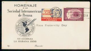 Mayfairstamps Habana 1957 Race Fraternity Day Cover Wwg7135