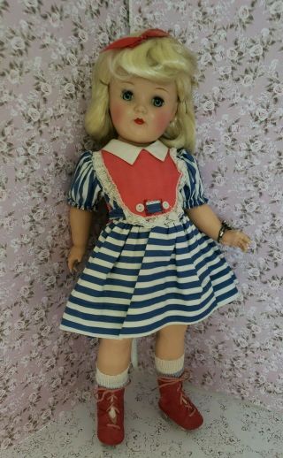 Vintage P92 Toni 19 " Doll In A Sweet Dress And Skates