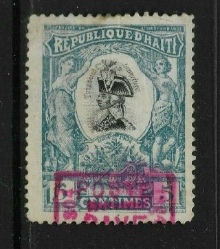 Haiti,  1904,  Overprint On 5 Cent Definitive,  Sg 91,  Mounted.