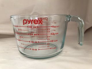 Pyrex 32 Oz.  Glass Measuring Cup - 4 Cup 1000 Ml