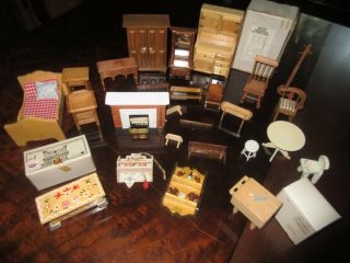 Vintage Miniature Wood Dollhouse Furniture - Concord,  Chadwick,  Shackman,  Etc 26