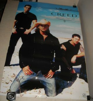 Rolled 2002 Funky Posters 3544 Creed Christian Band Pinup Poster 22 X 34
