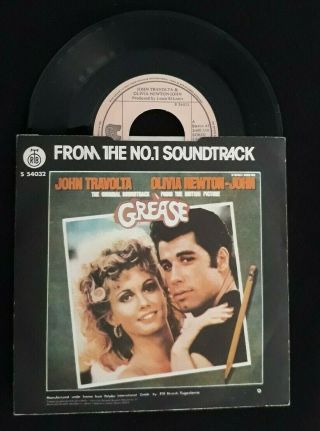 Travolta Olivia Newton.  John Vinyl 7 " Grease (1978) Yugoslavian Pressing