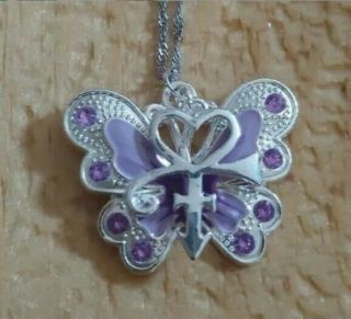 Prince Rogers Nelson Love Symbol Butterfly Necklace