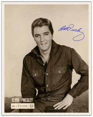 Elvis Presley 1956 Rca Publicity Photograph Art 8x10 Photo Autograph Reprint