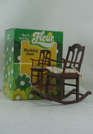 Fleur (dutch Sindy) Barbie Sized Rocking Chair Furniture Set