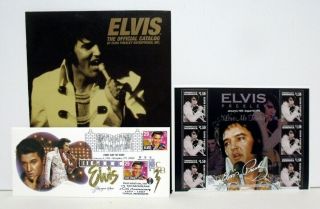 20th Anniversary First Day Cover Elvis Presley Love Me Tender Stamp Sheet Plus