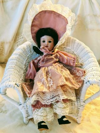 Antique Bisque Head Doll Composition Body