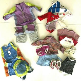 American Girl Outfits Clothing Basketball Gymnastics Snowboard Backpack Shoes