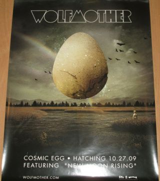 Wolfmother Cosmic Egg,  Promotional Poster,  2009,  18x24,  Ex