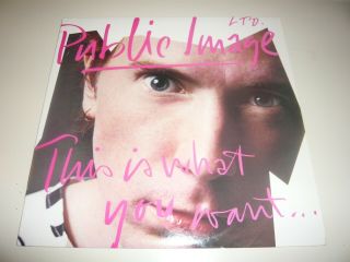 Public Image Ltd This Is What You Want White Label Promo Lp Vinyl Record Album
