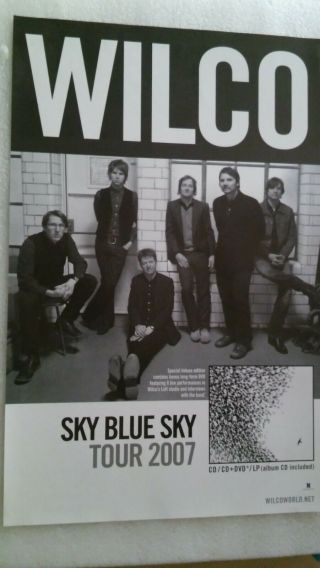 Wilco - Sky Blue Sky - Double Sided Promo Poster 11 X 17 - In Us