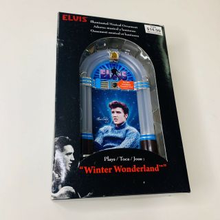 Elvis Illuminated Musical Ornament - Winter Wonderland