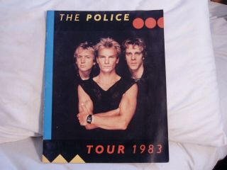 The Police 1983 Tour Program Sting " Synchronicity Tour " Stewart Copeland Summers