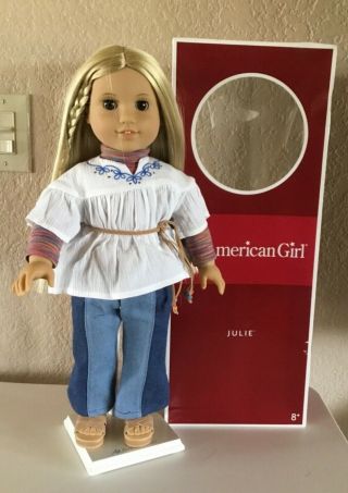 American Girl Julie doll in outfit and box 3