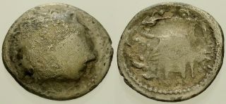 033.  Greek Silver Coin.  Pannonian Celts,  Ar Drachm.  Alexander Iii Type.  Vf
