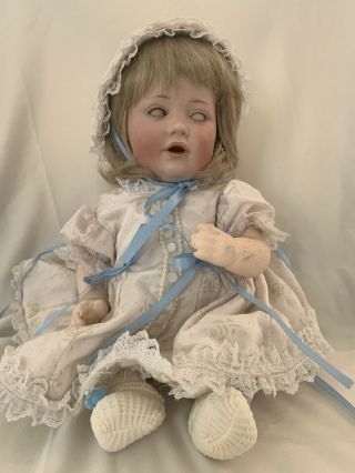 Antique Jdk 13 " Kestner Bisque Head Baby Doll 11 W/ Composition Body