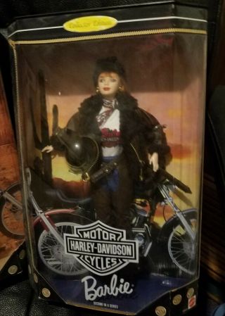 Mattel Harley Davidson Barbies And Ken Doll,  Collector 