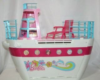 Vintage Barbie Doll Playset Cruise Ship Boat Case Girl Gift Toy Playset Foldup