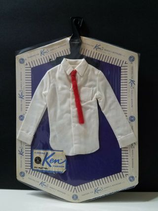 Vintage Barbie Ken Doll White Shirt And Red Tie In Package Nos Japan