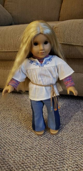 American Girl Doll Julie Albright 18 " With Meet Outfit