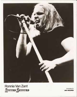 Lynyrd Skynyrd - 1975 - Ronnie Van Zant - Press Photo - Reprint From