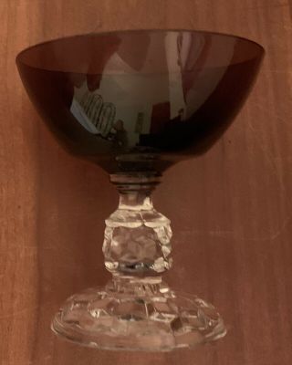 Vintage Fostoria AMERICAN LADY Sherbet Goblet 4 1/8” Amethyst Purple (CJ) 2