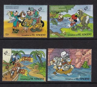 St.  Vincent Grenadines Stamps - Disney Thematic Sc 845 - 848 Mnh
